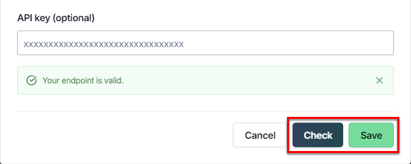 Save Ollama server API endpoint settings