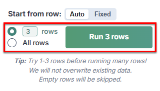 Run the bulk tool