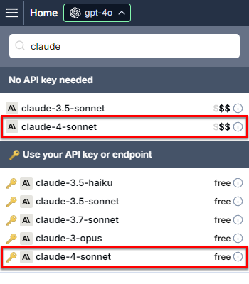 Claude Sonnet 4 in GPT for Excel and Sheets
