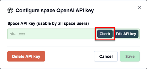 Edit an API key