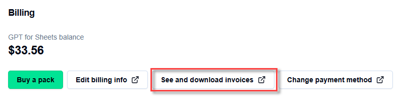 Invoice section