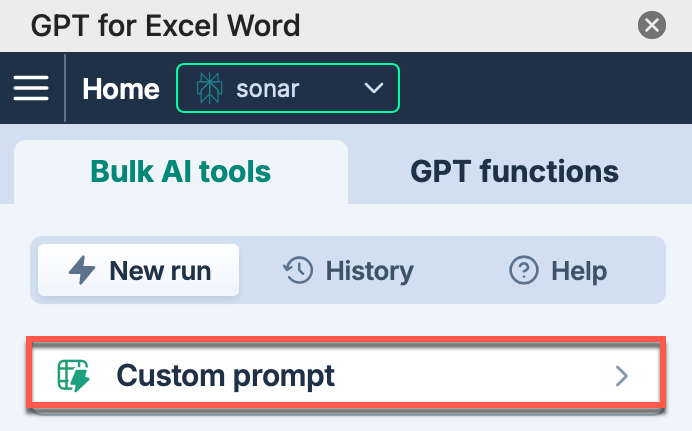 Select Custom